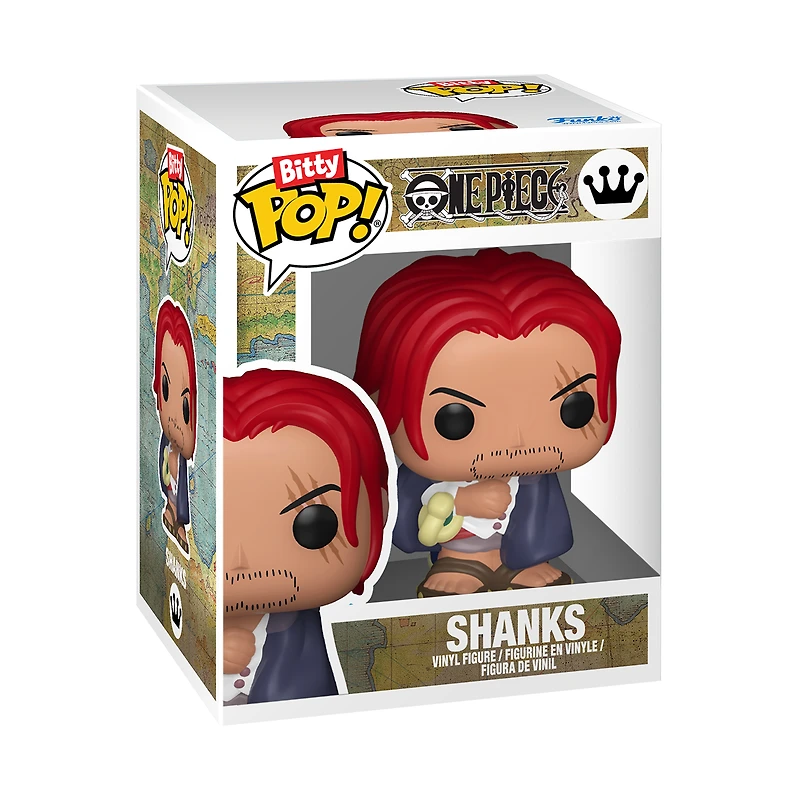 Funko Bitty POP! One Piece Vinyl Figure Set 4-Pack (Monkey D. Luffy, Roronoa Zoro, Axe-Hand Morgan and a Mystery Chase)