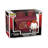 Funko POP! Town: IT: Welcome to Derry Pennywise and Town Wagon Vinyl Figure Set