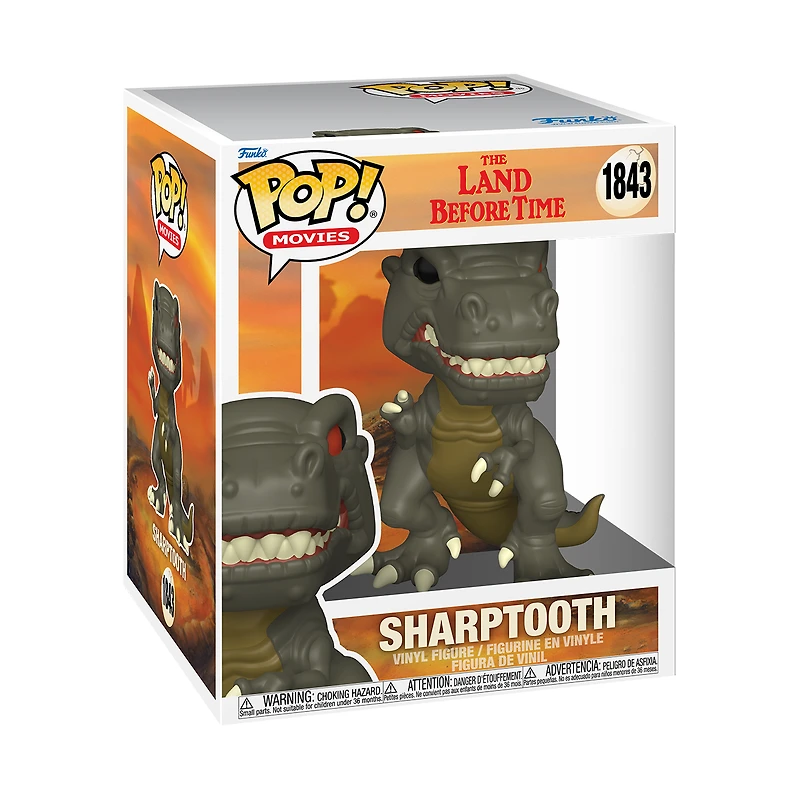 Funko POP! Super: The Land Before Time Sharptooth 5.9-in Vinyl Figure