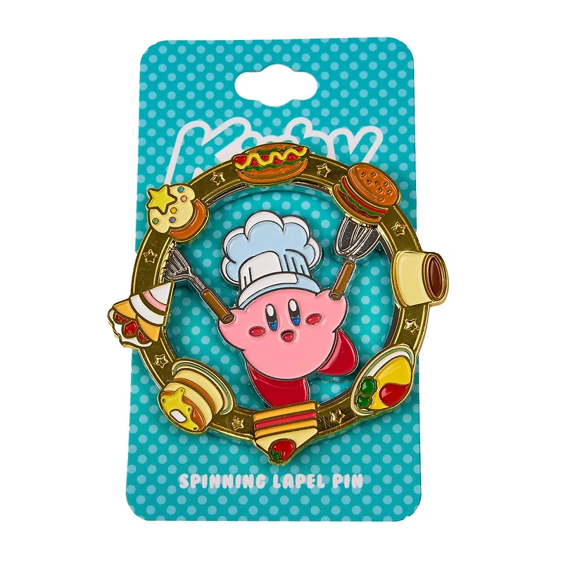 Nintendo Kirby Chef Food Spin Enamel Pin