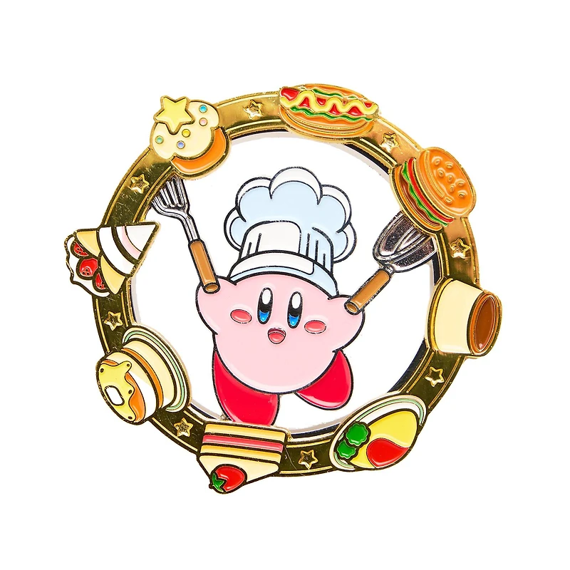 Nintendo Kirby Chef Food Spin Enamel Pin