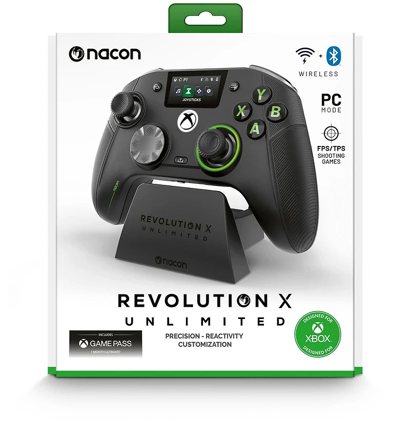 Nacon Revolution X Unlimited High-Performance Wireless Controller WIth Docking Station Designed for Xbox Series X/S, PC