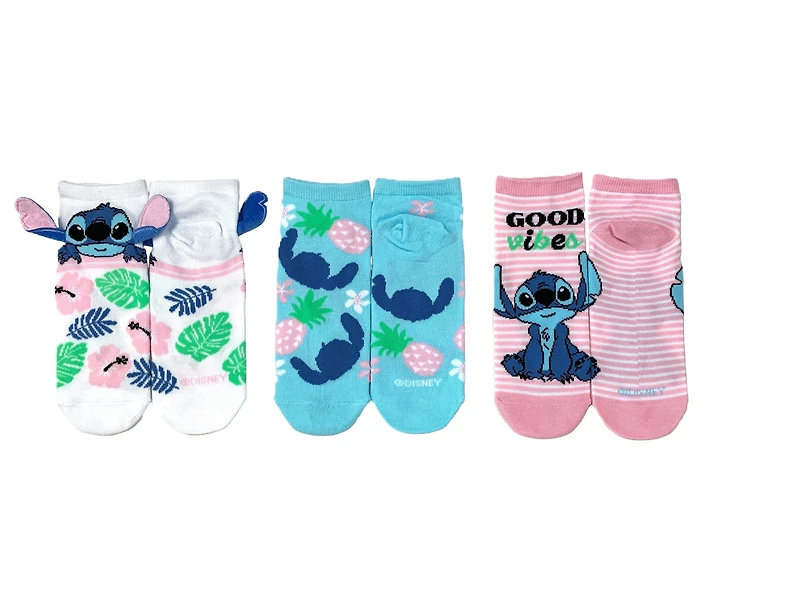 Disney Lilo and Stitch Socks with 3D Ears 3-Pack GameStop Exclusive