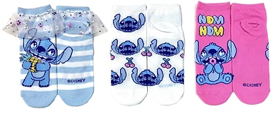 Disney Lilo and Stitch Socks with Tulle Trim 3-Pack GameStop Exclusive