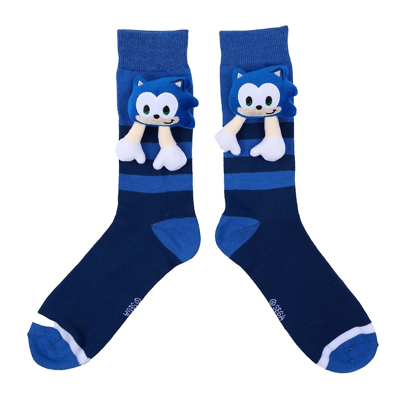 Sonic The Hedgehog 3D Plush Crew Socks