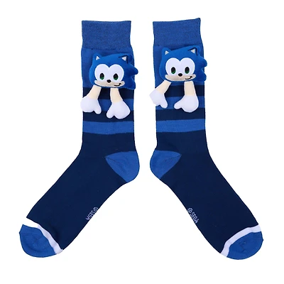 Sonic The Hedgehog 3D Plush Crew Socks