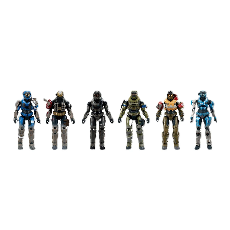 Jazwares Halo Spartan Noble 6-Pack Figure Set