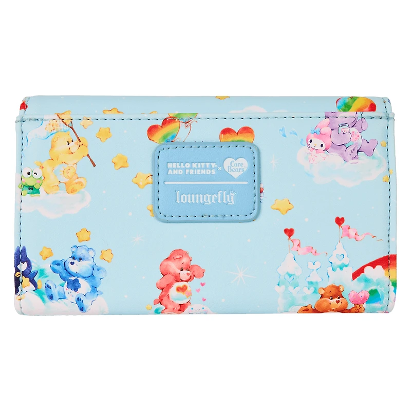 Loungefly Sanrio Hello Kitty and Friends x Care Bears Print Flap Wallet