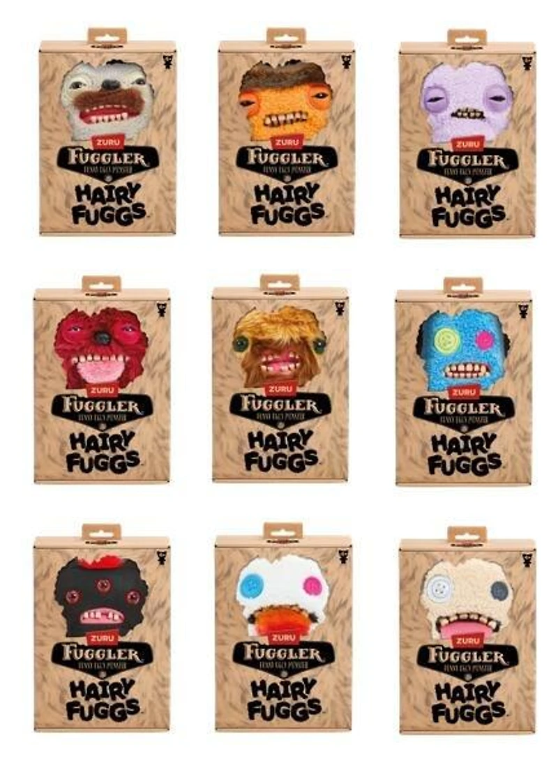 Fuggler Hairy Fuggs 9-in Plush Series 1 (Styles May Vary)