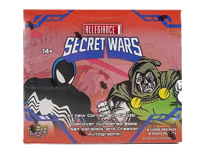 2024 Upper Deck Marvel Allegiance Secret Wars 1984 Trading Cards Hobby Box (16 Pack)