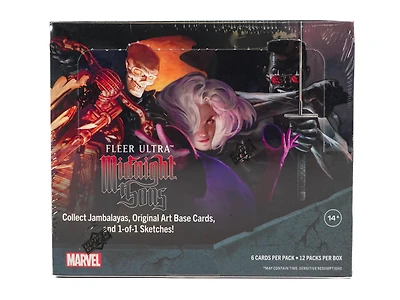 2023 Upper Deck Marvel Fleer Ultra Midnight Sons Trading Cards Hobby Box (12 Pack)