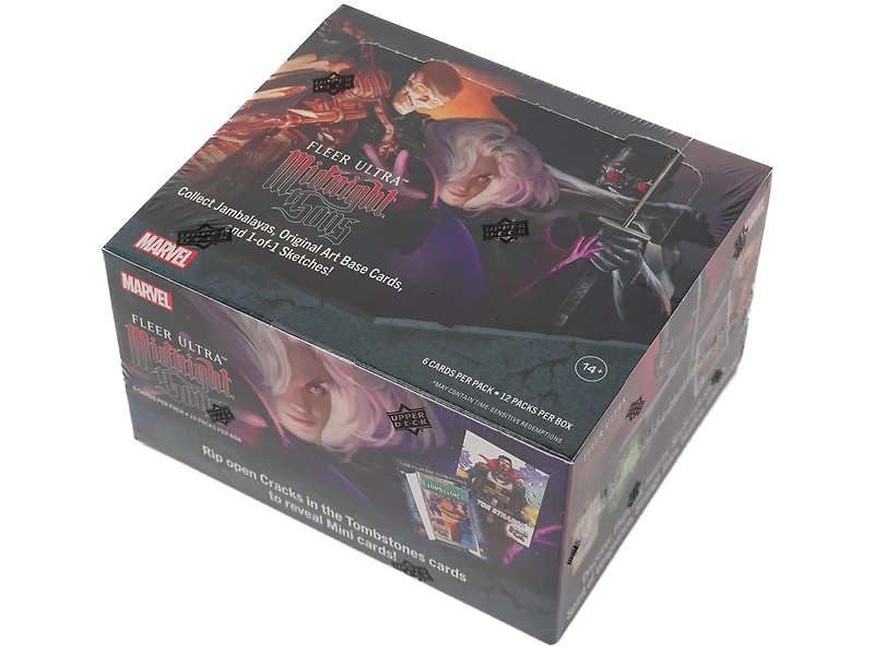 2023 Upper Deck Marvel Fleer Ultra Midnight Sons Trading Cards Hobby Box (12 Pack)