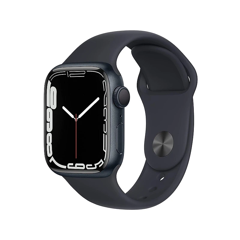 Apple Series 7 45mm Wi-Fi (A2474) with Black Sport Band