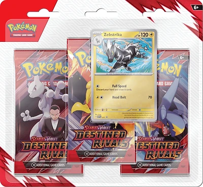 Pokemon Trading Card Game: Destined Rivals Three Booster Blister