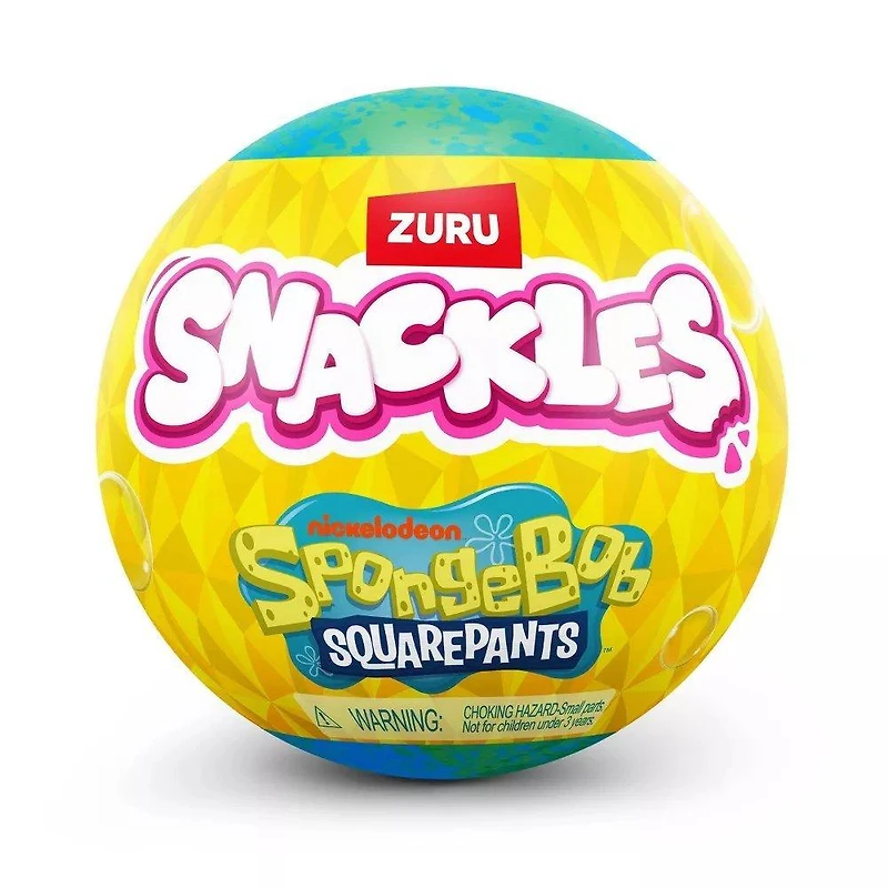 Snackles SpongeBob SquarePants 5-in Plush Blind Bag Series 1 (Styles May Vary)
