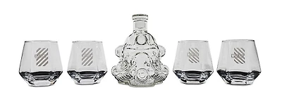 Fallout 76 T-51 Brotherhood of Steel 5-Piece Whiskey Decanter Set With Glasses