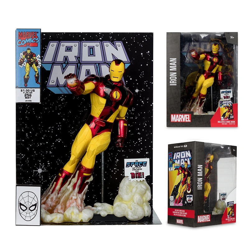 McFarlane Toys Marvel Iron Man Scene and Comic Issue 256 1:6th Scale Figure