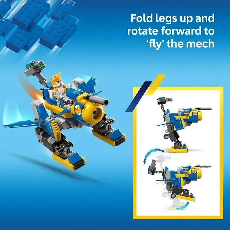 LEGO Sonic the Hedgehog Cyclone vs. Metal Sonic Building Toy Mech Suit 77002