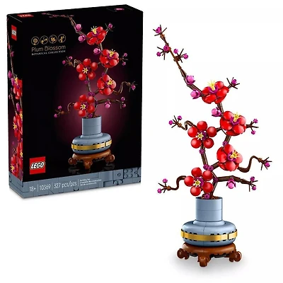 LEGO Icons Plum Blossom Flower Decor Display Set for Office Decor 10369
