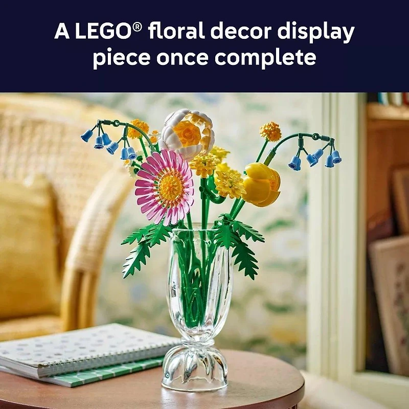 LEGO Botanicals Petite Sunny Bouquet Flower Building Set 10347