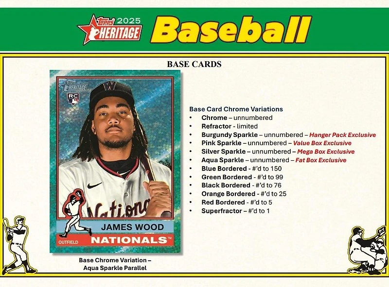 2025 Topps Heritage MLB Baseball Value Box