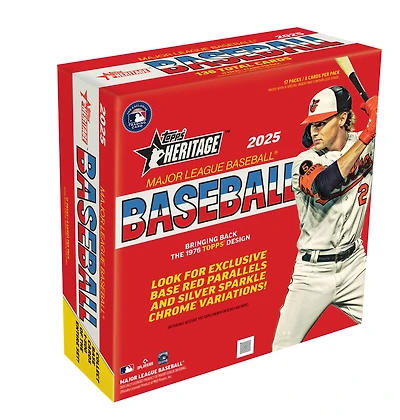 2025 Topps Heritage MLB Baseball Mega Box (17 Packs)