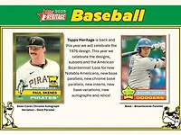 2025 Topps Heritage MLB Baseball Mega Box (17 Packs)