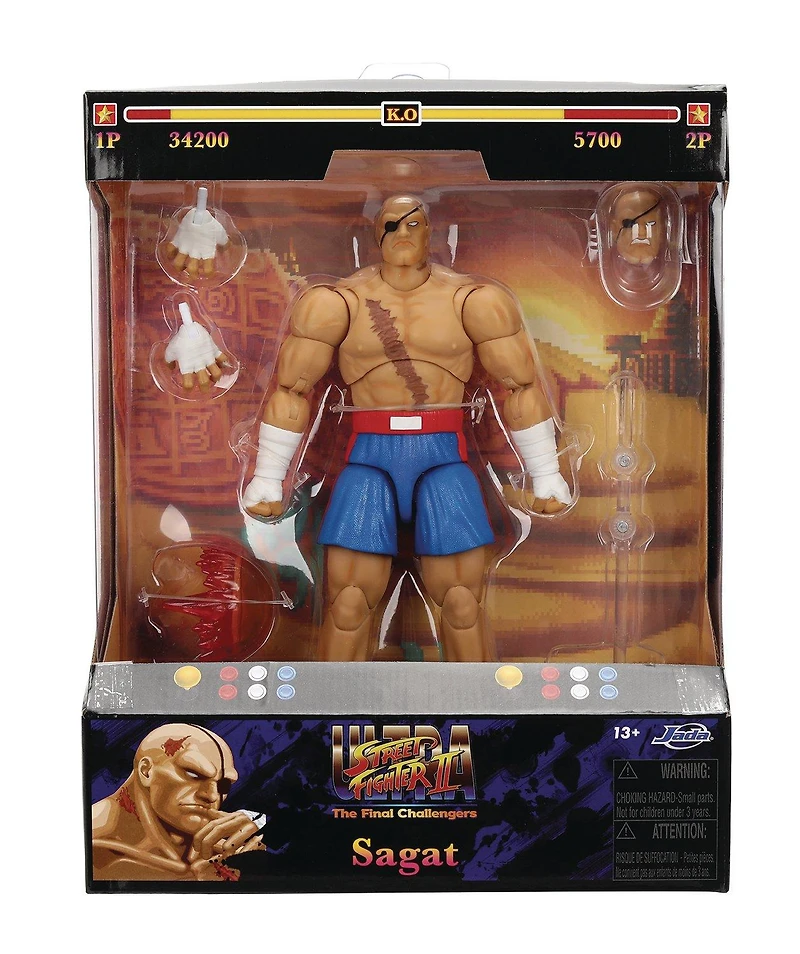 Ultra Street Fighter II Sagat Deluxe 6-In Action Figure