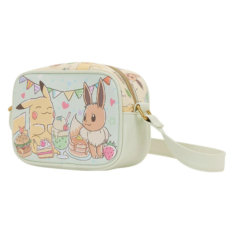 Pokemon Pikachu and Evee Food Camera Crossbody Bag GameStop Exclusive