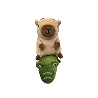 Geeknet Capy Buddies Plush Pull and Rumble No Fear to the Crocodile GameStop Exclusive