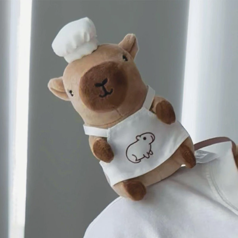 Chef Capybara Shoulder Pal Plush GameStop Exclusive