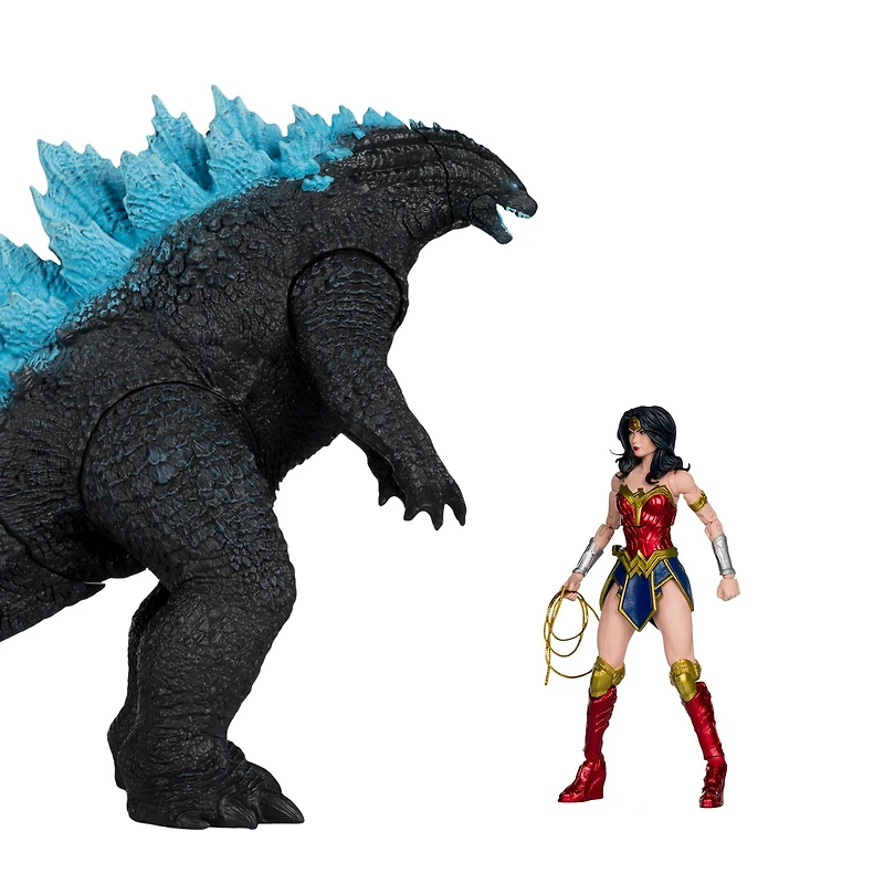 McFarlane Toys DC Multiverse Justice League Wonder Woman vs Atomic Blast Godzilla Action Figures 2-Pack