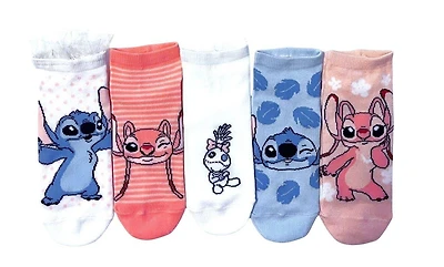 Disney Lilo and Stitch Characters Ruffle Trim Socks 5-Pack GameStop Exclusive