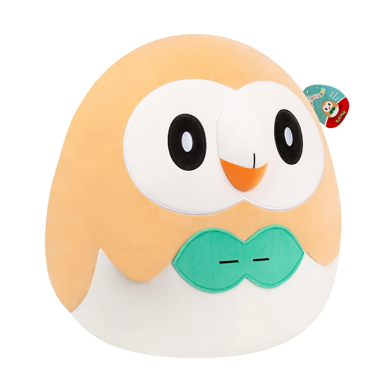 Squishmallows Pokemon Rowlet 10-in Medium Plush