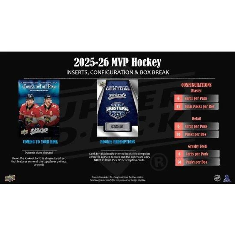 2025-26 Upper Deck MVP NHL Hockey Mass Blaster Box