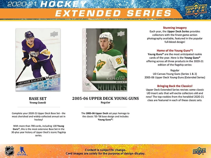 2020-21 Upper Deck Extended Series NHL Hockey Hobby Box (24-Packs)