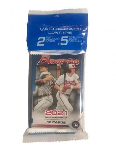 2021 Bowman MLB Baseball Value Pack (12-Cards)
