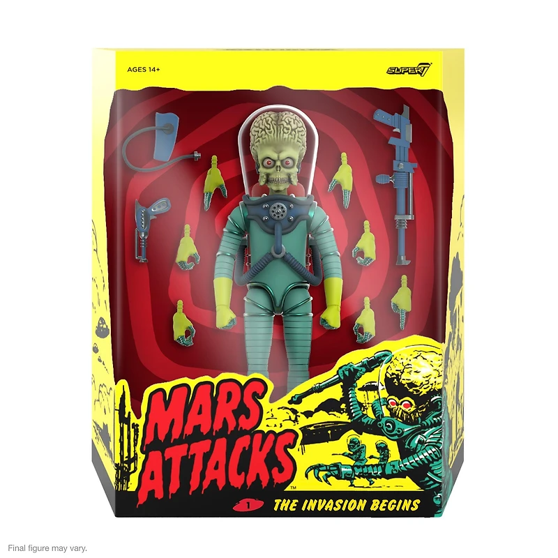 Super 7 Mars Attacks ULTIMATES Wave 01 Martian (Invasion Begins) 3.75-in Action Figure