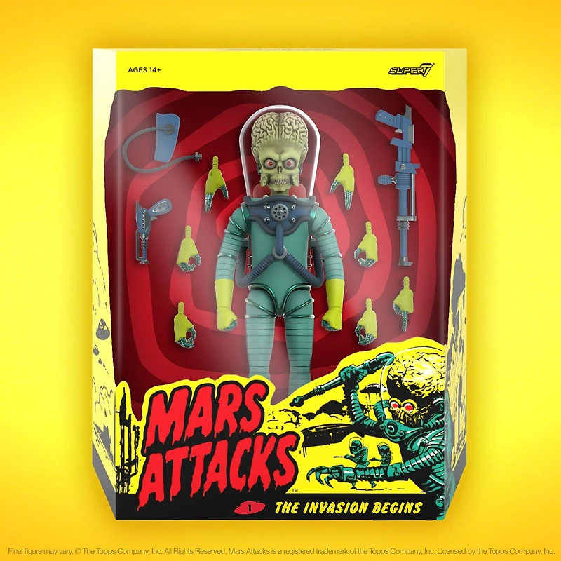 Super 7 Mars Attacks ULTIMATES Wave 01 Martian (Invasion Begins) 3.75-in Action Figure