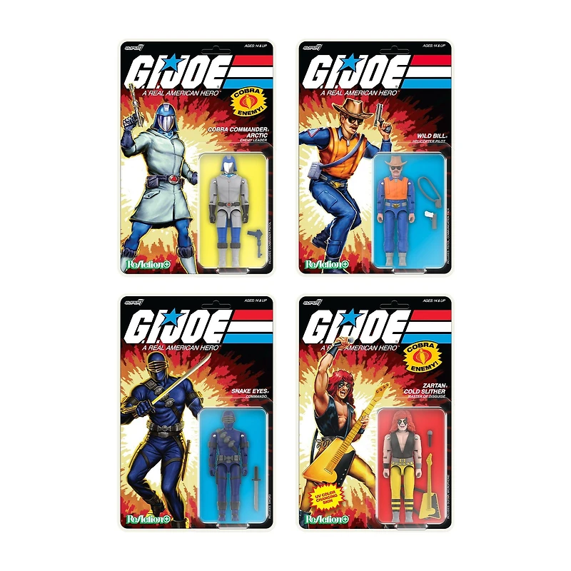 Super 7 G.I. Joe Wave 03 Arctic Cobra Commander (ReAction Figures) 3.75-in Action Figure