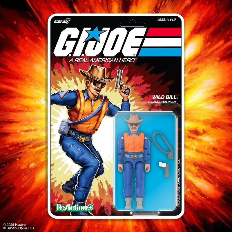 Super 7 G.I. Joe Wave 03 Wild Bill (ReAction Figures) 3.75-in Action Figure