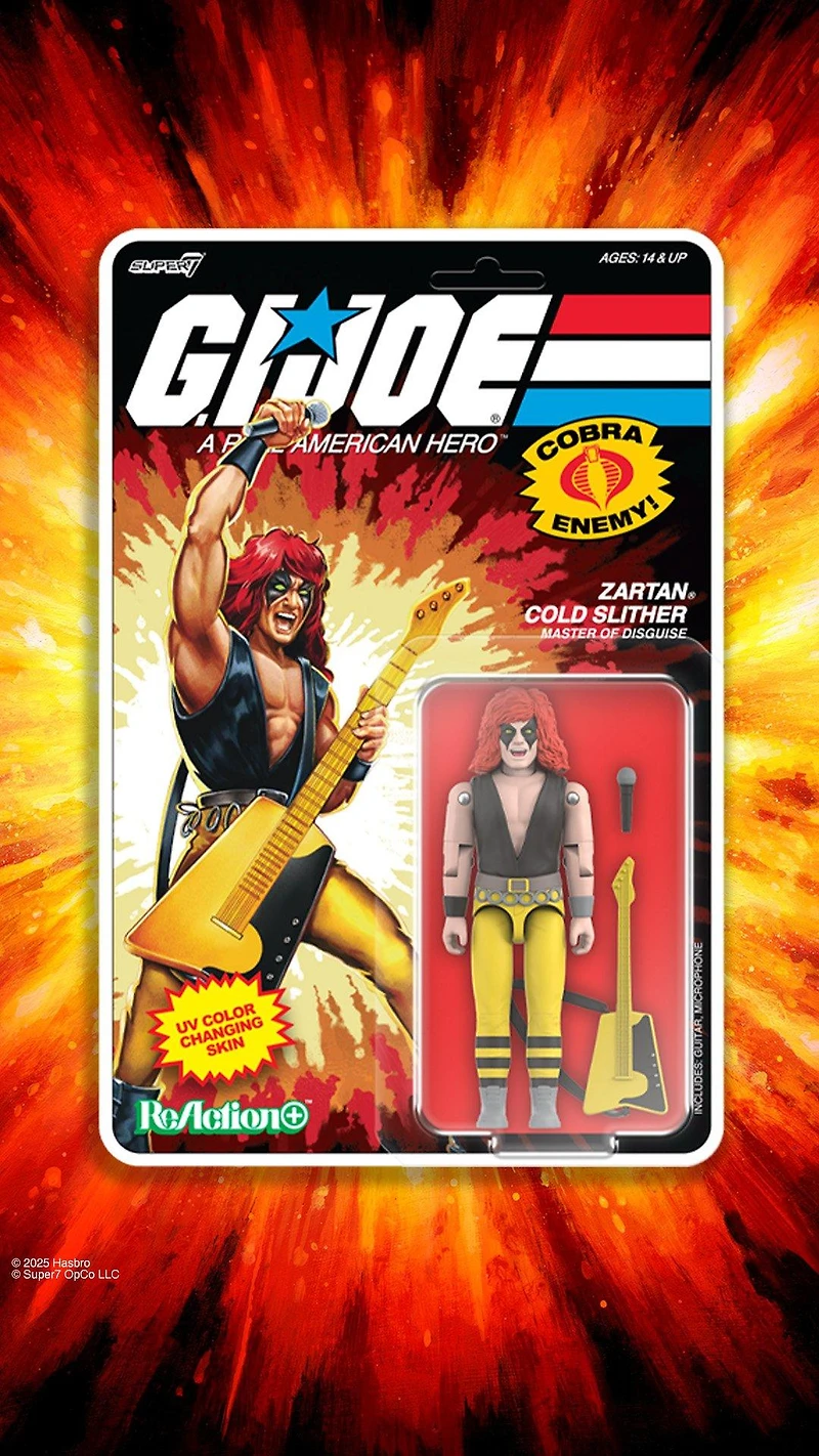 Super 7 G.I. Joe Wave 03 Zartan Cold Slither (ReAction Figures) 3.75-in Action Figure