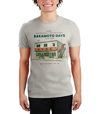 Sakamoto Days Store Stickers On Sand Ground Unisex Short Sleeve Graphic T-Shirt