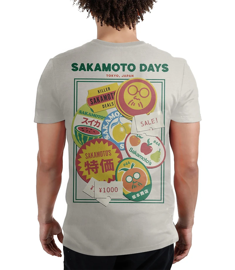 Sakamoto Days Store Stickers On Sand Ground Unisex Short Sleeve Graphic T-Shirt