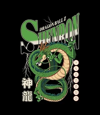 Dragon Ball Z Shenron Double Sided Glow in the Dark Graphic T-Shirt GameStop Exclusive