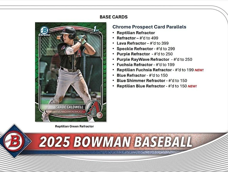 2025 Topps Bowman MLB Baseball Value Box (6 Packs)
