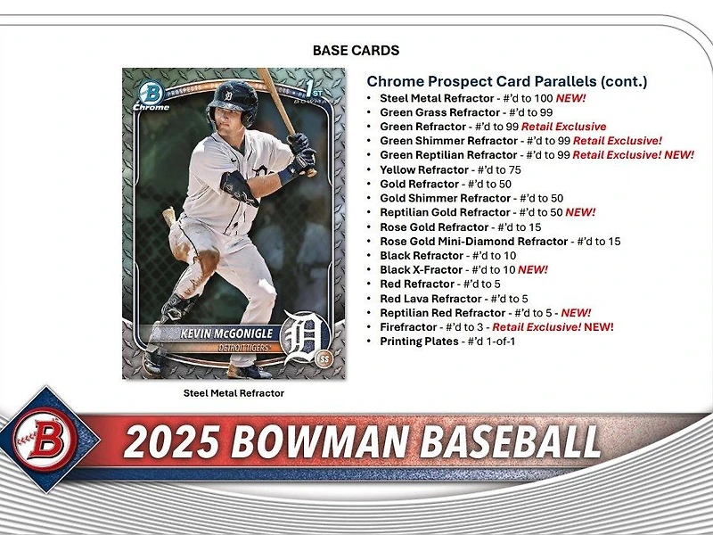 2025 Topps Bowman MLB Baseball Value Box (6 Packs)