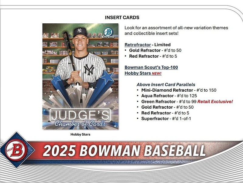 2025 Topps Bowman MLB Baseball Value Box (6 Packs)