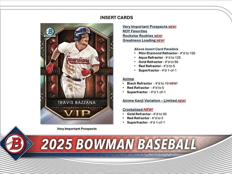2025 Topps Bowman MLB Baseball Value Box (6 Packs)