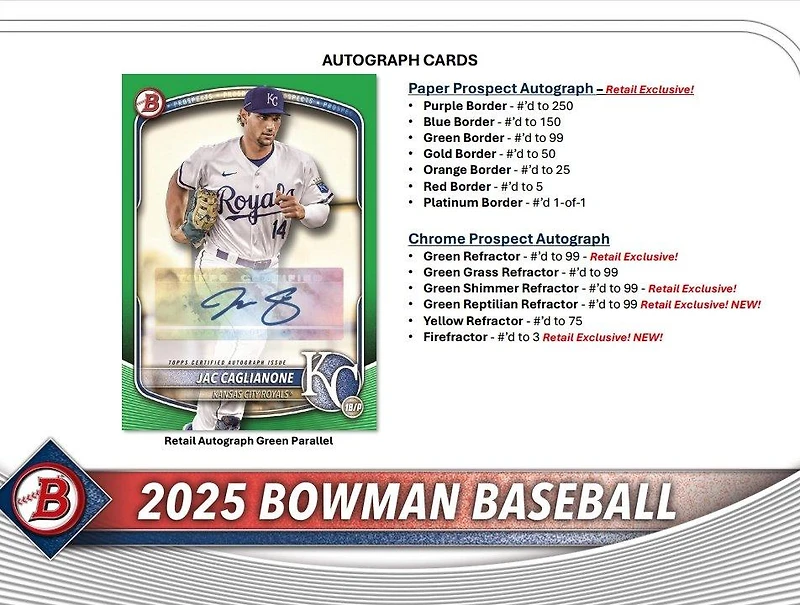 2025 Topps Bowman MLB Baseball Value Box (6 Packs)